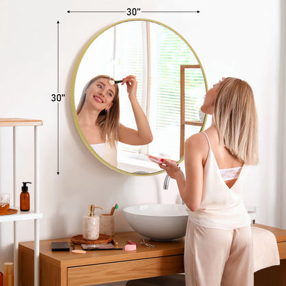 Eloise Round Framed Wall Mirror