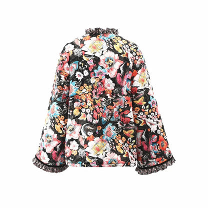 Isla Floral Quilted Blazer Jacket