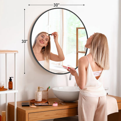 Eloise Round Framed Wall Mirror