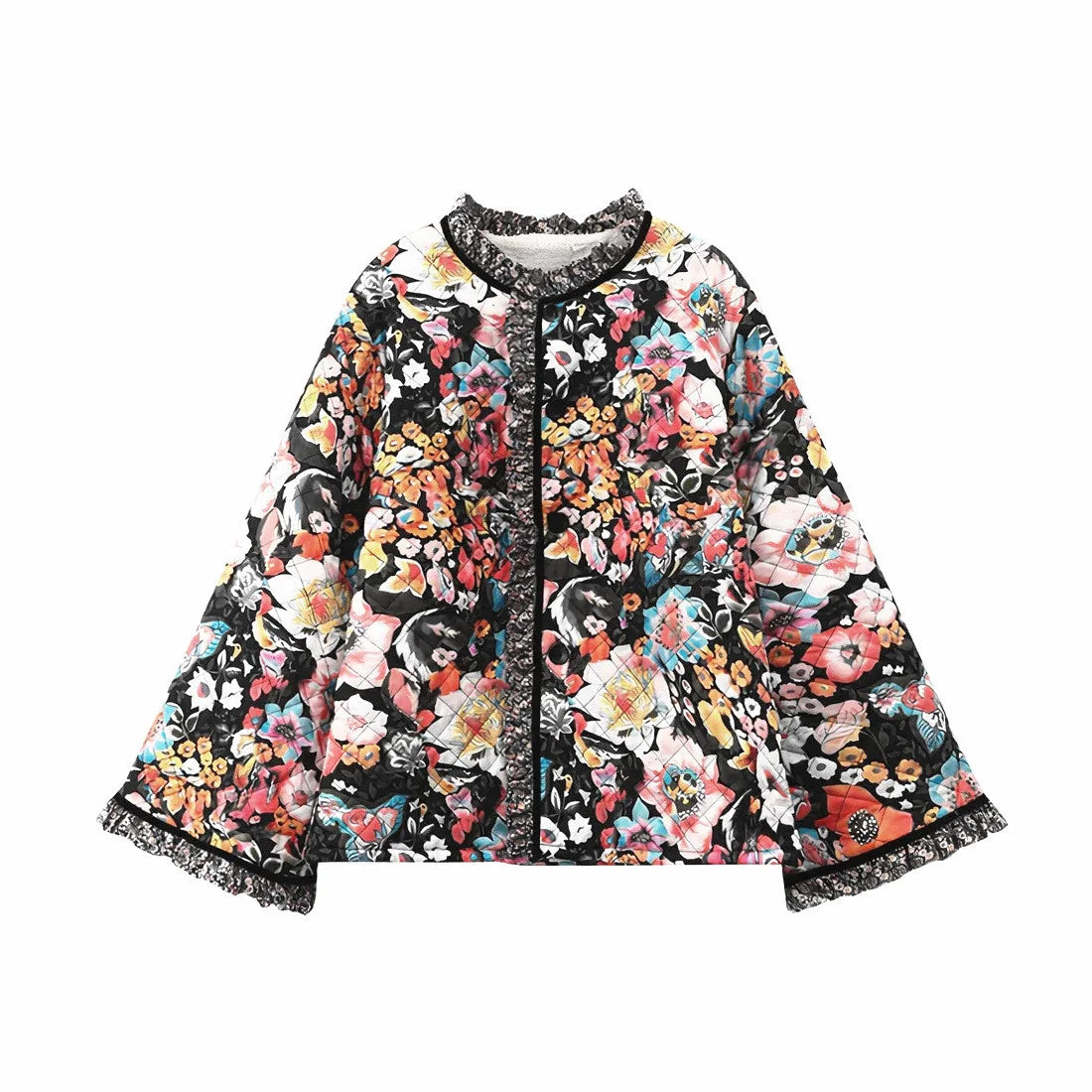 Isla Floral Quilted Blazer Jacket