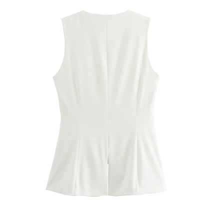 Vivienne Longline Tailored Waistcoat