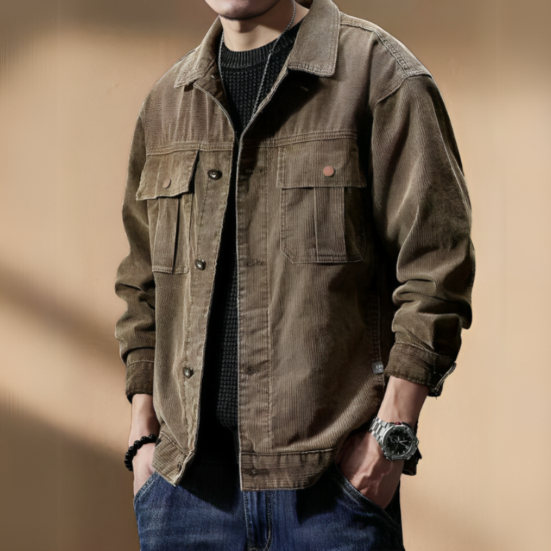 Sawyer Khaki Corduroy Jacket