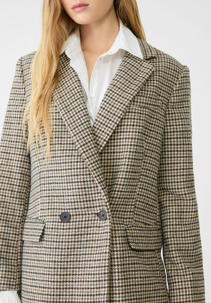 Harriet Oversized Double Breasted Tweed Blazer Jacket